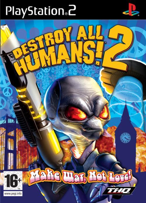 Pochette Destroy All Humans ! 2 Make War, Not Love version PlayStation 2