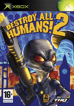 Pochette Destroy All Humans ! 2 Make War, Not Love version Xbox