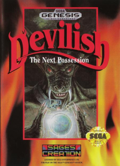 Pochette Devilish version Megadrive