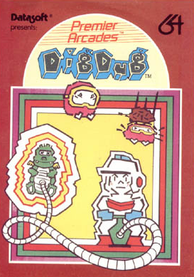 Pochette Dig Dug version Commodore 64
