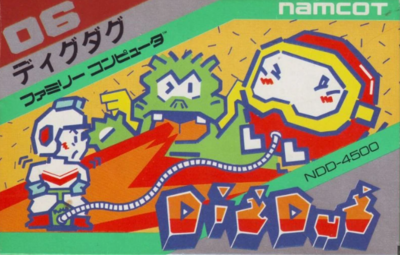 Pochette Dig Dug version NES