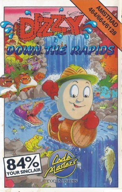 Pochette Dizzy Down the Rapids version Amstrad CPC