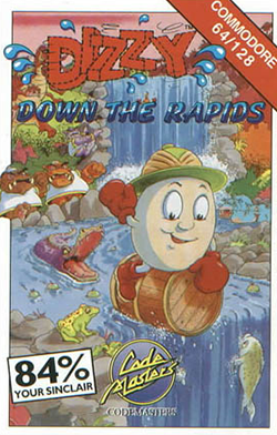 Pochette Dizzy Down the Rapids version Commodore 64
