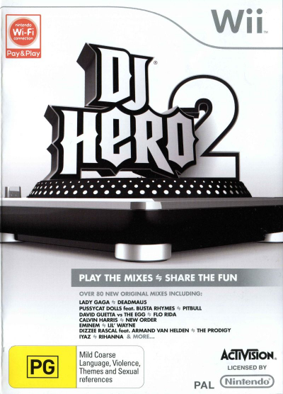 Pochette DJ Hero 2 version Wii