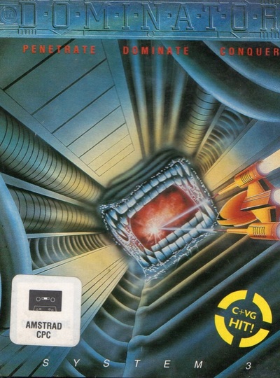 Pochette Dominator version Amstrad CPC