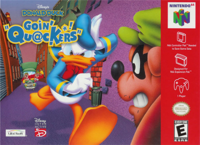 Pochette Donald "Cou@k Att@ck ?!" version Nintendo 64