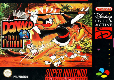 Pochette Donald in Maui Mallard version Super Nintendo
