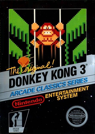 Pochette Donkey Kong 3 version NES