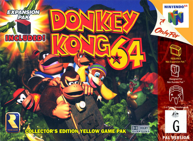 Pochette Donkey Kong 64 version Nintendo 64