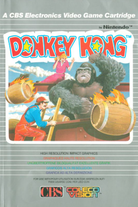 Pochette Donkey Kong version ColecoVision