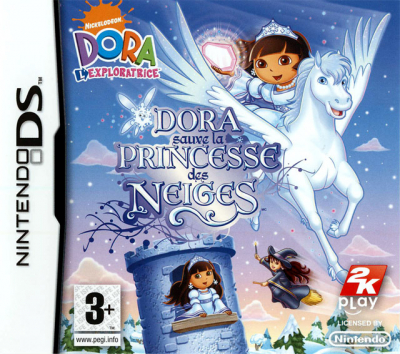Pochette Dora L'Exploratrice : Dora sauve la Princesse des Neiges version DS