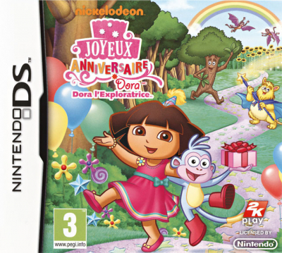 Pochette Dora l'Exploratrice : Joyeux Anniversaire version DS