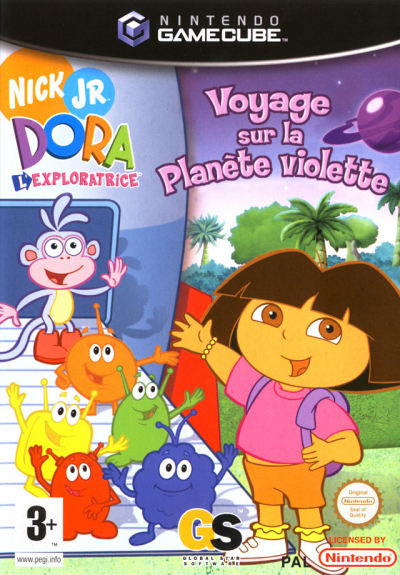 Pochette Dora l'Exploratrice : Voyage sur la Planète Violette version GameCube