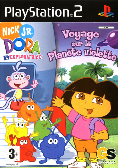 Pochette Dora l'Exploratrice : Voyage sur la Planète Violette version PlayStation 2