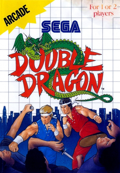 Pochette Double Dragon version Master System