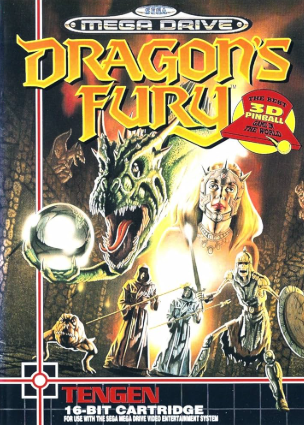 Pochette Dragon's Fury version Megadrive