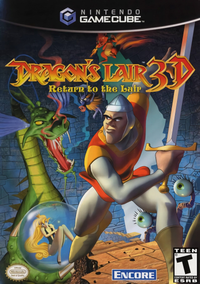 Pochette Dragon's Lair 3D - return to the lair version GameCube