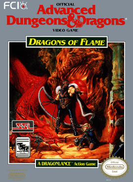 Pochette Dragons of Flame version NES