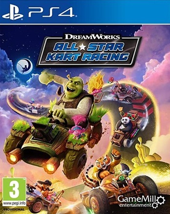 Pochette DreamWorks All-Star Kart Racing version PlayStation 4