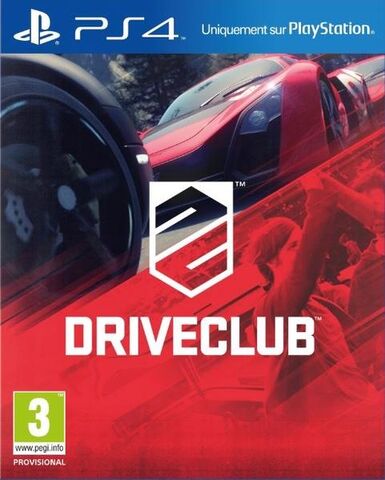 Pochette DriveClub version PlayStation 4
