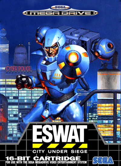 Pochette E-SWAT : City Under Siege version Megadrive