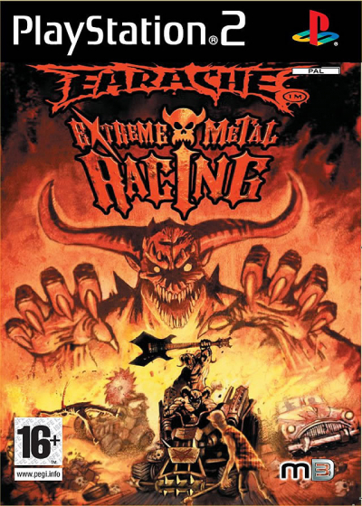 Pochette Earache Extreme Metal Racing version PlayStation 2