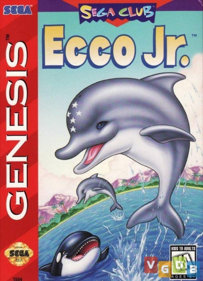 Pochette Ecco Jr. version Megadrive