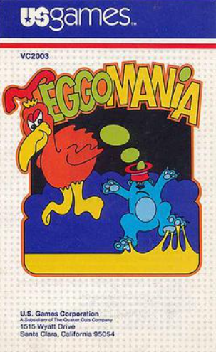 Pochette Eggomania version Atari 2600