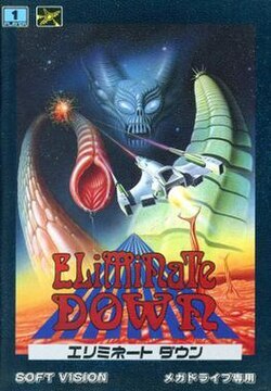 Pochette Eliminate Down version Megadrive