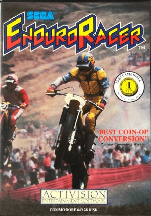 Pochette Enduro Racer version Commodore 64