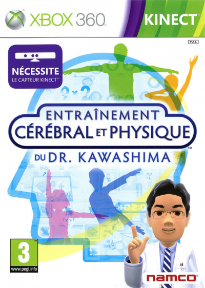 Pochette Entraînement Cérébral et Physique du Dr. Kawashima version Xbox 360