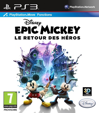 Pochette Epic Mickey : Le Retour des héros version PlayStation 3