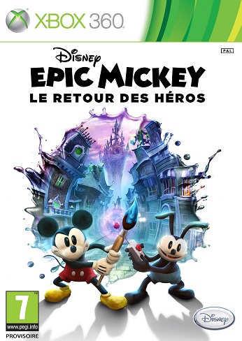 Pochette Epic Mickey : Le Retour des héros version Xbox 360