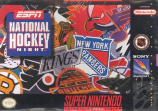 Pochette ESPN National Hockey Night version Super Nintendo