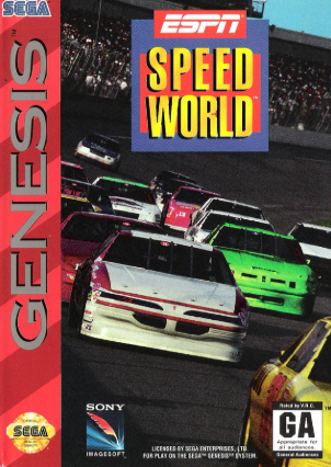 Pochette ESPN SpeedWorld version Megadrive