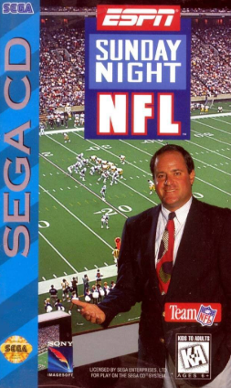 Pochette ESPN Sunday Night NFL version Mega-CD