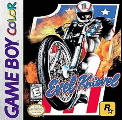 Pochette Evel Knievel version GameBoy