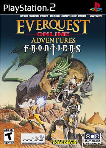 Pochette EverQuest Online Adventures : Frontiers version PlayStation 2