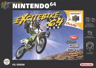 Pochette Excitebike 64 version Nintendo 64