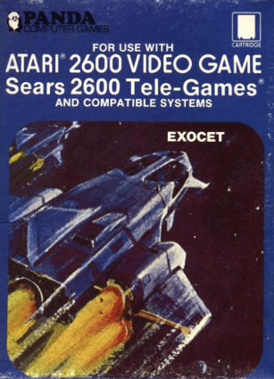 Pochette Exocet version Atari 2600