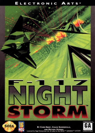 Pochette F-117 Night Storm version Megadrive