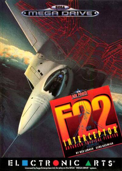 Pochette F-22 Interceptor version Megadrive