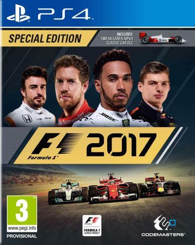 Pochette F1 2017 version PlayStation 4