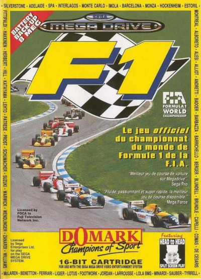Pochette F1 version Megadrive