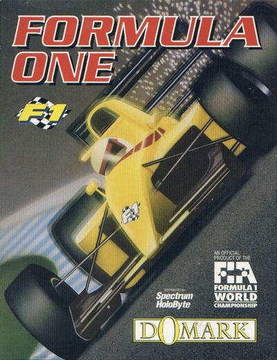 Pochette F1 version PC MS-DOS