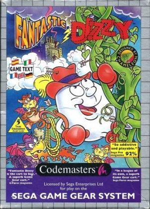 Pochette Fantastic Dizzy version GameGear