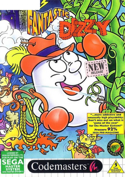 Pochette Fantastic Dizzy version Master System