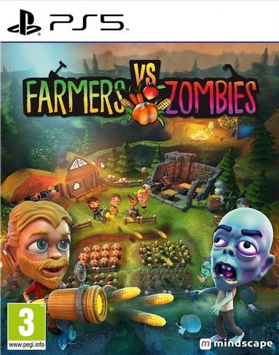 Pochette Farmers vs Zombies version PlayStation 5
