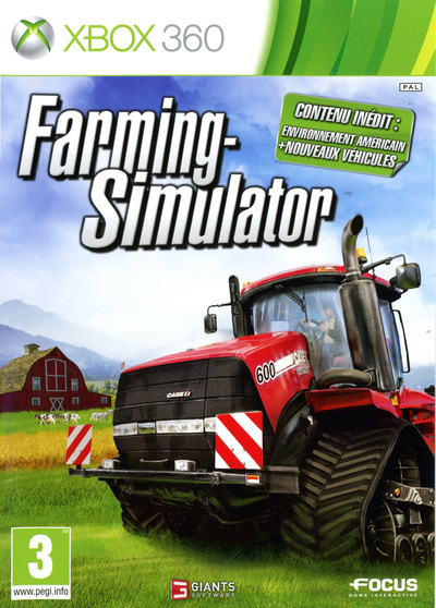 Pochette Farming Simulator version Xbox 360