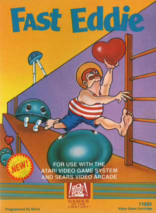Pochette Fast Eddie version Atari 2600